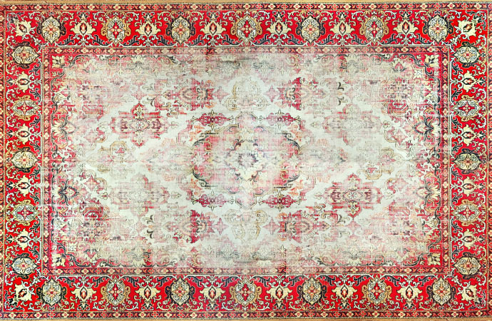 Discoloration of rug