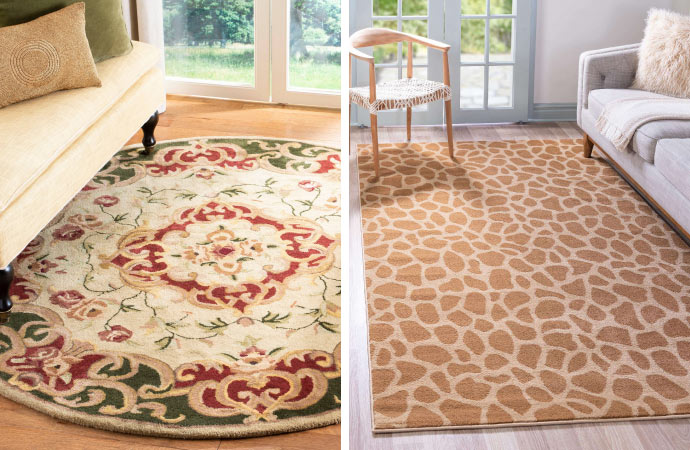 different types of tufted rug